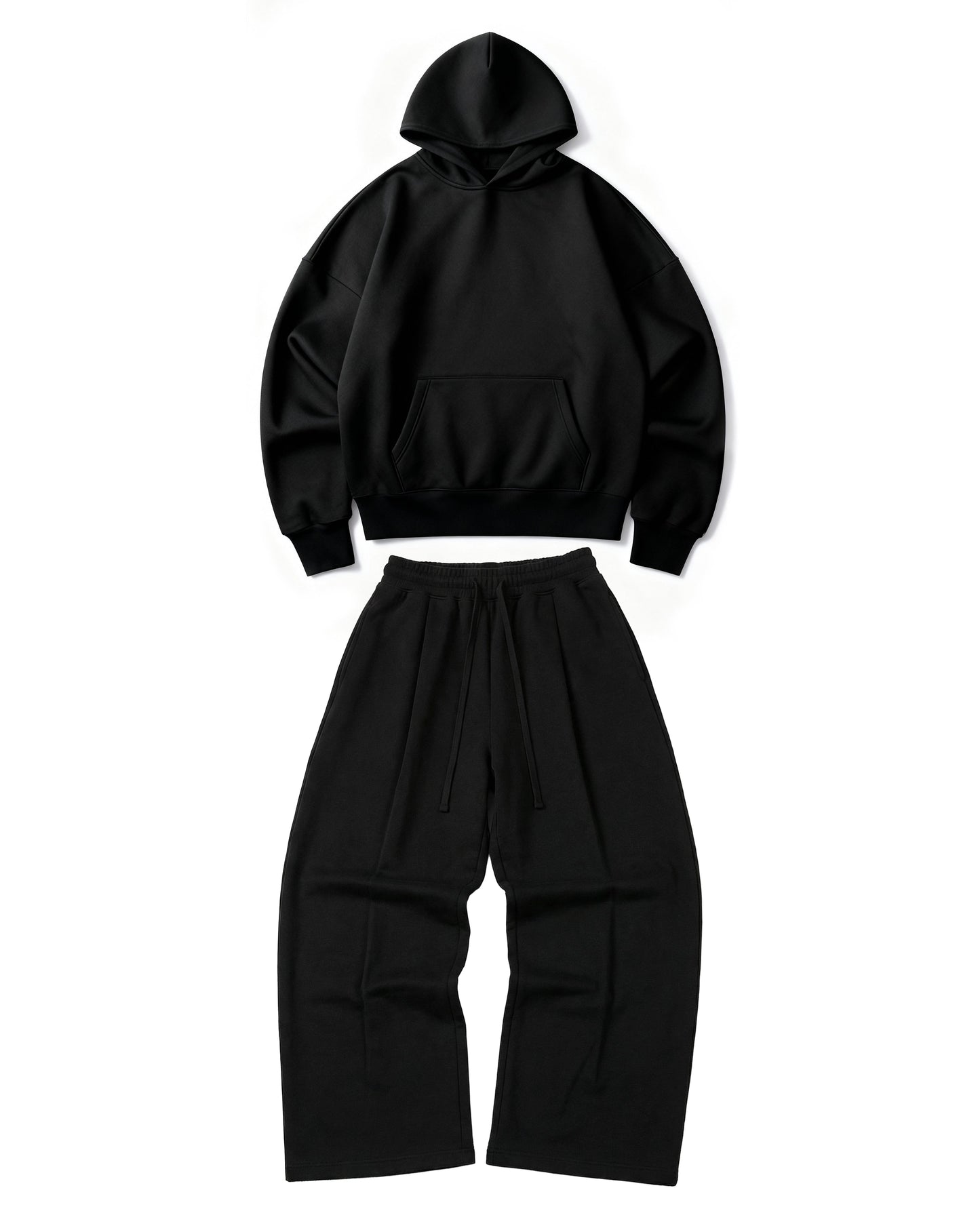 Black Digest faith-based hoodie and sweats bundle — 520GSM ultra heavy premium streetwear