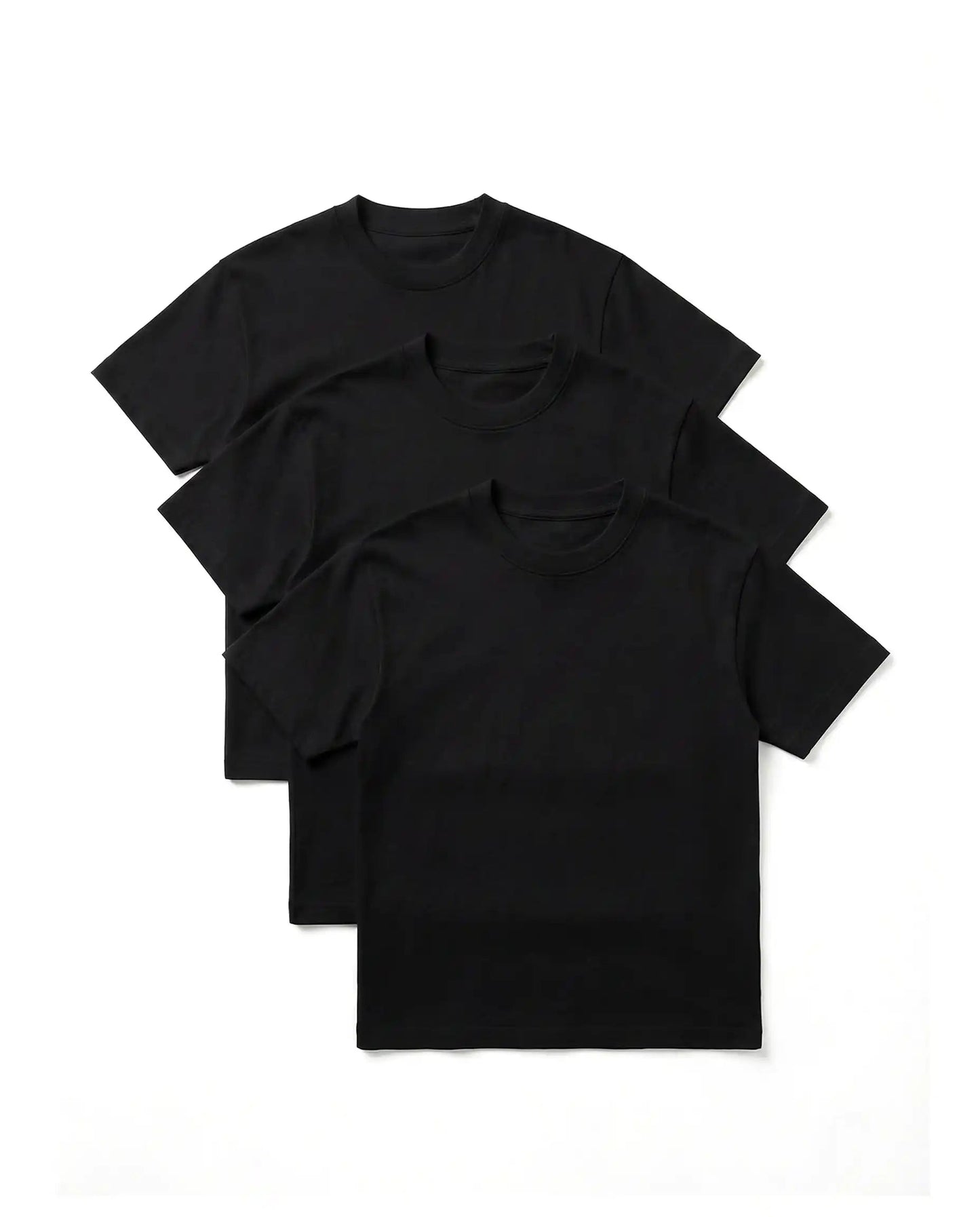 Black Digest faith-based cropped tee — 220GSM organic cotton in black