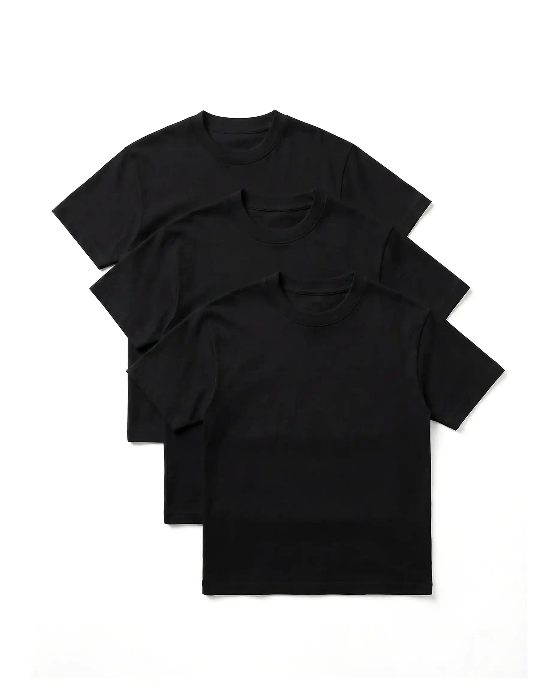 Black Digest faith-based cropped tee — 220GSM organic cotton in black