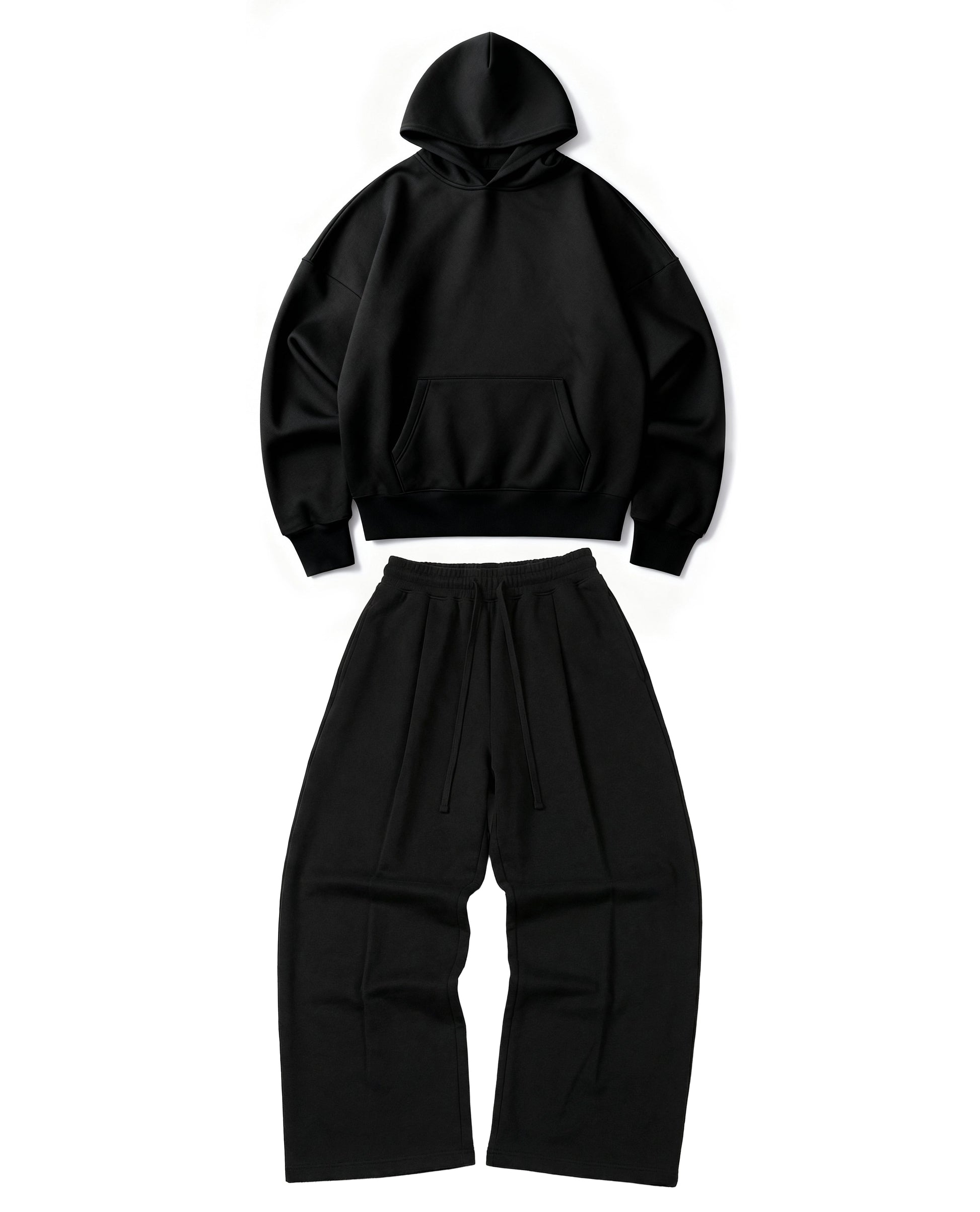 Black Digest faith-based hoodie and sweats bundle — 520GSM ultra heavy premium streetwear